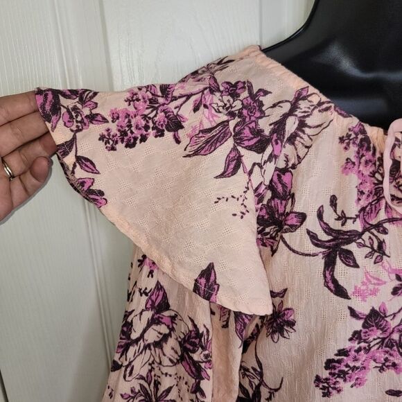 Free People Sunbaked floral Swing Dress in pink Small - Picture 6 of 10